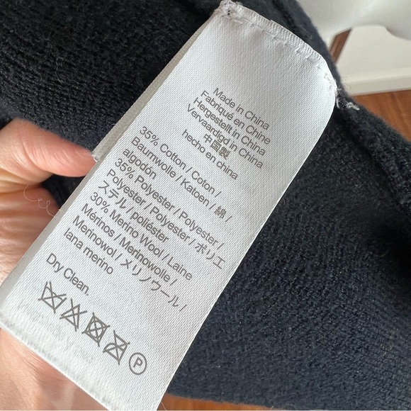 J Crew Sophie Knit Sweater Blazer Black Size M - Picture 5 of 6